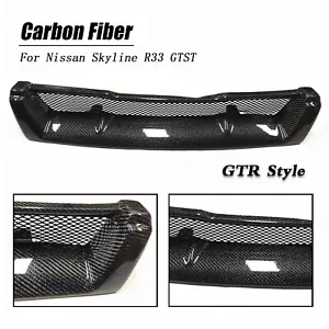 Carbon Fiber Front Bumper Grille Mesh GTR For Nissan Skyline R33 GTST 94-96 - Picture 1 of 8