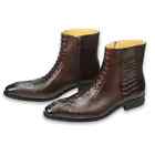 Men Business Boots Zipper Ankle Boot Flats Booties Male Footwear Big Size 39-48