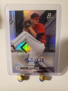 2019 Bowman Platinum Liam Jenkins Top Prospect Auto Autograph #TOP-50 M518