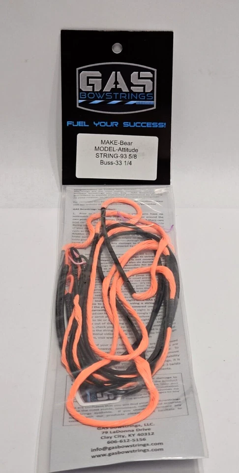 GAS BOWSTRINGS  MATHEW 93 5/8 SPRING- BUSS-33 1/4 - Image 1 of 4