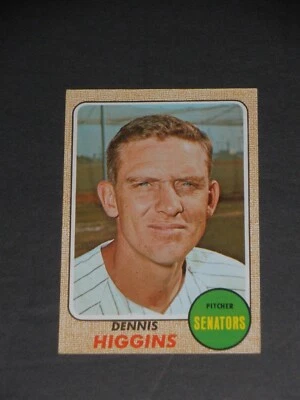 1968 Topps Dennis HIGGINS, #509, EX+/NRMT - Image 1 of 2