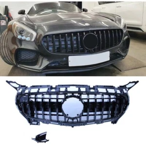 Calandre pour Mercedes AMG GT C190 coupe 2-portes noir Panamericana look - Afbeelding 1 van 5
