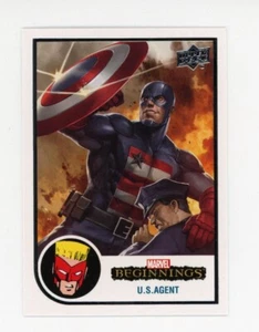 2022 Upper Deck Marvel Anfänge #121 USA AGENT Sammelkarte WEISSER RAND - Bild 1 von 1