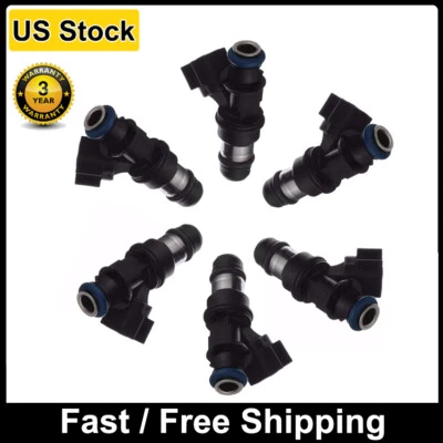 Juego de 6 inyectores de combustible FJ649 para Buick Terraza Chevrolet Malibu Pontiac Saturn Foto 1 de 4