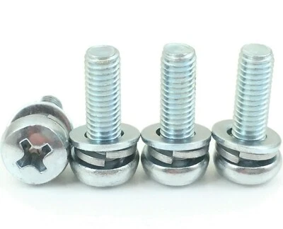 4 novos parafusos de suporte base de TV para Toshiba modelo 49L510U18, 55L510U18 - Imagem 1 de 3