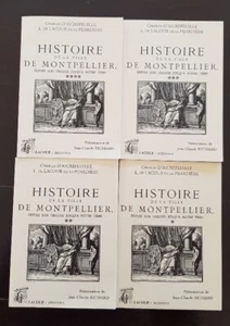 HISTOIRE de la VILLE DE MONTPELLIER (D'AIGREFEUILLE) Lacour 1995. Complet 4 volu - Imagen 1 de 4