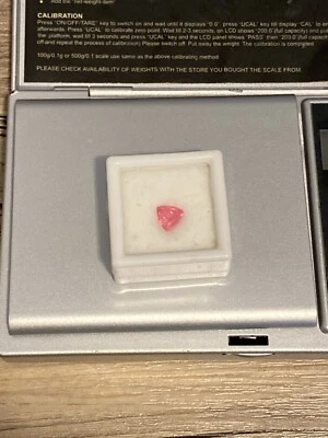 RARE SWEET HOME MINE Rhodocrosite 1.13 ct Trillion Cut - Image 1 of 4