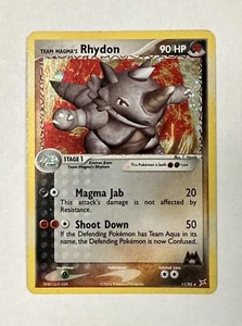 JCC Pokémon - Equipo Magma's Rhydon - 11/95 - Equipo Magma vs Equipo Aqua Holo LP/NM - Imagen 1 de 10