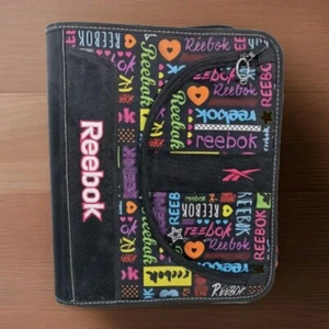 Vintage Reebok 3 Ring Binder Trapper Keeper Organizer Heavy Duty Canvas - Picture 1 of 8