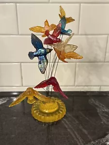 Vintage 1969 New Designs Inc Lucite Kinetic Wire Bird Sculpture 60'S Art USA MCM - Bild 1 von 2