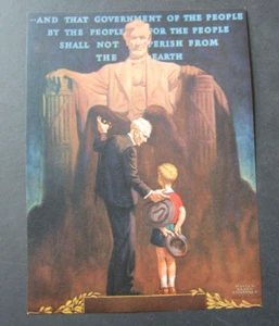 Old Vintage 1941 - LINCOLN MEMORIAL - ART PRINT - Walter Beach Humphrey - Picture 1 of 1