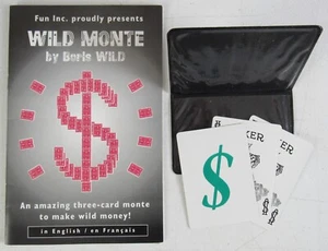 Boris Wild Wild Monte English & French With Cards & Wallet Magic Tricks MZ11F - Bild 1 von 3