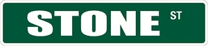 *Aluminum* Stone 4" x 18" Metal Novelty Street Sign SS 3388 - Picture 1 of 1