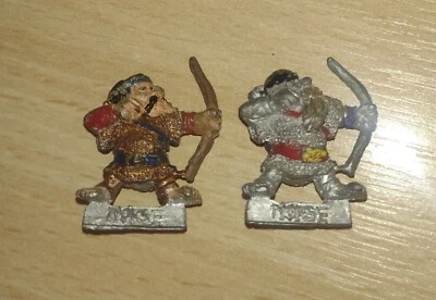 WARHAMMER Fantasy D2 NORSE DWARF "Rolf Redbow" x 2 metal Games Workshop 1987 T11 - Image 1 of 2