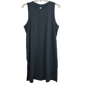 Old Navy Sleeveless Mini Shift Dress Grey Panther NWT Size Large Comfy Casual - Picture 1 of 9