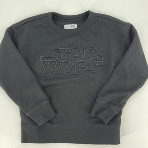 Gap Kids Star Wars Sweatshirt Crewneck Pullover Girls Size Small 6-7 Black - Picture 1 of 4