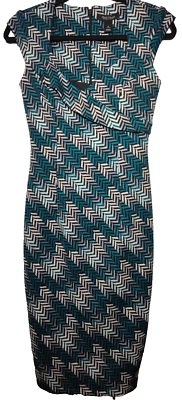 Vestido vaina para mujer WHITE HOUSE BLACK MARKET espiga talla 0 multicolor  Foto 1 de 4