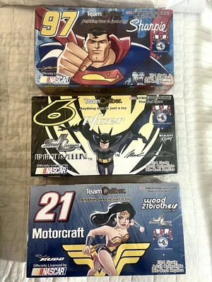 Set of 3 Team Caliber 2004 1:24 NASCAR Replicas: Superman, Wonder Woman, Batman - Image 1 of 4