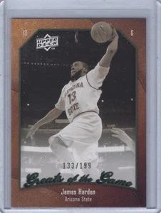 2009-10 Upper Deck Greats of the Game James Harden #36 Rookie RC #133/199 - Imagen 1 de 1