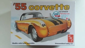 AMT 1955 Chevy Corvette Retro Model Kit 1:25 Scale Skill 2 NIB Stock Or Racer - Picture 1 of 4