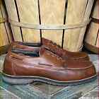 Danner 8812 Tan Brown Leather Waterproof Vintage Moc Toe Oxfords Mens 12 EE Wide