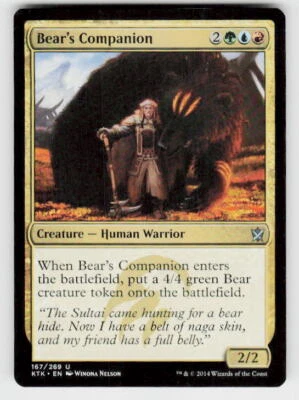 Khans of Tarkir #167 Bear's Companion - Image 1 of 2