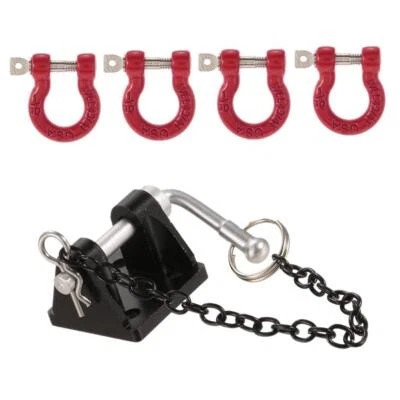 1/10 Metall Tow Schäkel Anhänger Haken Set für Axial SCX10 90046 RC - Bild 1 von 4