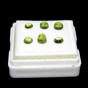 2.05Cts 6 Pieces 100% Natural Oval Cut  Brazilian Green Peridot Gemstone CH 5058 - Picture 1 of 2