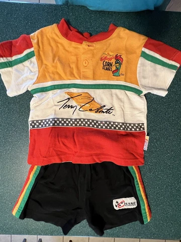 Vintage Nascar TERRY LABONTE Short Set Kelloggs Corn Flakes - Size 4T Cover