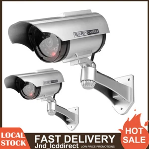 2 PCS Solar Powered Fake Dummy Camera Outdoor Security Fake Surveillance Camera - Picture 1 of 13