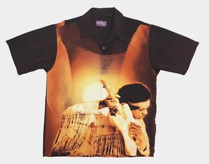 Vintage Jimi Hendrix By Dragonfly Clothing Company Men's SS Button Up XL Shirt - Picture 1 of 10