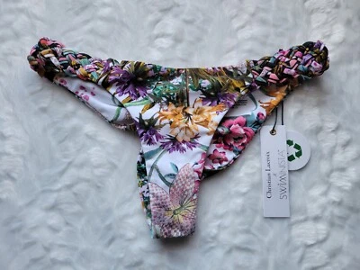 Parte inferior de bikini Swiminista x Christian Lacroix para mujer mediana tropical atrevida nueva con etiquetas Foto 1 de 4