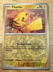 Pikachu - 051/162 - Reverse Holo - Temporal Forces - NM/M - Pokemon Card - Picture 1 of 2