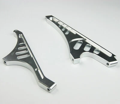 CNC Alloy Top Front Rear Chassis Brace LOSI 5IVE T Kingmotor X2 Rovan LT  - Image 1 of 4