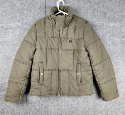 G-Star Adkin Jacket WOMEN'S Large Puffer military Streetwear Lined Canvas - Image 1 of 4