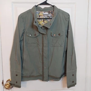 Columbia Olive Green Omni Shade Utility Jacket Ripstop Canvas Outdoor Size L - Picture 1 of 14