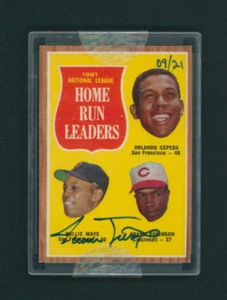 2004 TOPPS SIGNATURE EDITION WILLIE MAYS 1962 BUY BACK ON-CARD AUTOGRAPH/21 AUTO - Picture 1 of 2