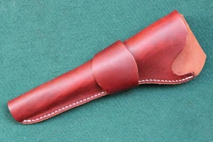 1873 Colt SAA 7 1/2 Zoll links braunes Lederholster dreifach K 28002 kostenloser Versand - Bild 1 von 3