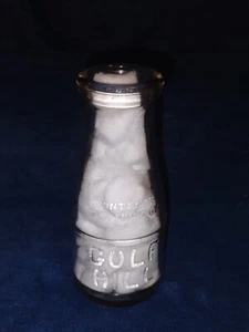 Vintage Dairy Milk Bottle GULF HILL SO DARTMOUTH 10 oz Clear Embossed - Picture 1 of 5