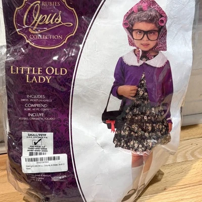 Rubies Little Old Lady Halloween Dress Up Cosplay Costume Kids Size 4-6 - Image 1 of 2