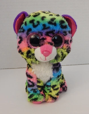 Ty ~ Beanie Boos * 2016 * 'Dotty'   The Rainbow Leopard * NO Hang Tag - Image 1 of 4