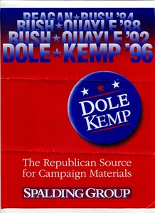 Dole Kemp '96 Kampagnenartikel Katalog Bestellformular, Spalding Group - Bild 1 von 7