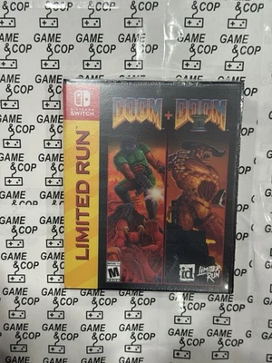 SWITCH 10TH ANNIVERSARY VARIANT DOOM 1 & 2 LIMITED RUN GAMES COLLECTORS SHELL - Image 1 of 4