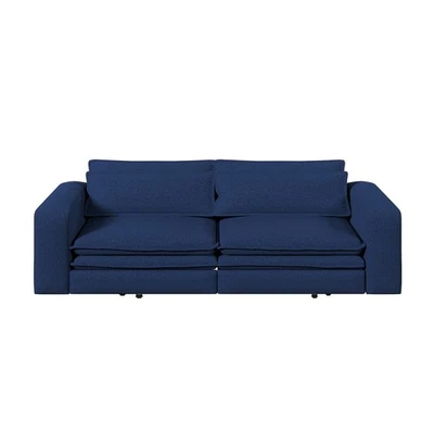 Upholstered Convertible Sleeper Sofa w/ Pull Out Bed, King Size Sofa Bed Lounge - Image 1 of 4