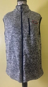 St. Louis Cardinals Heathered Gray Fleece Vest Full Zip Sleeveless Jacket Large - Picture 1 of 12