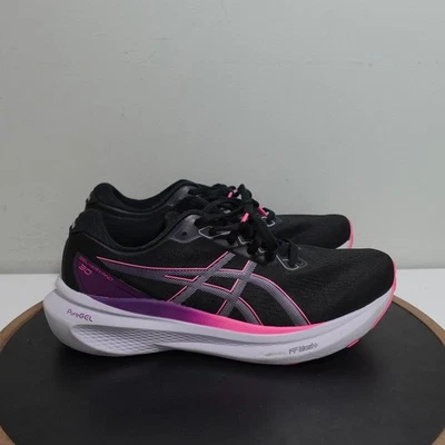 Asics Gel-Kayano 30 Mujer 10 Zapatos para Correr Negro Rosa Acolchado Estabilidad Foto 1 de 4
