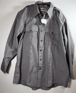 Flying Cross Long Sleeve Poly/Wool Mens Shirt 17 -XL - Picture 1 of 12