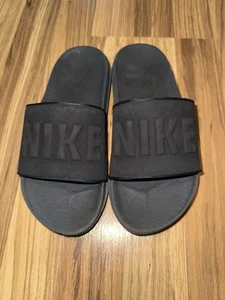 Nike Women’s Off Court Slide Sandals Black Size 6 Logo 3D Foam A5 - Picture 1 of 8