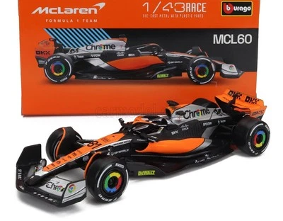 MODELLINO AUTO STATICO BURAGO MCLAREN F1 MCL60 SILVERSTONE GP 2023 PIASTRI 1:43 - Immagine 1 di 4