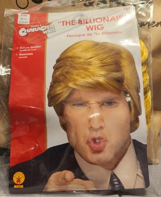 Peluca Disfraz Trump Multimillonario Adulto Foto 1 de 2